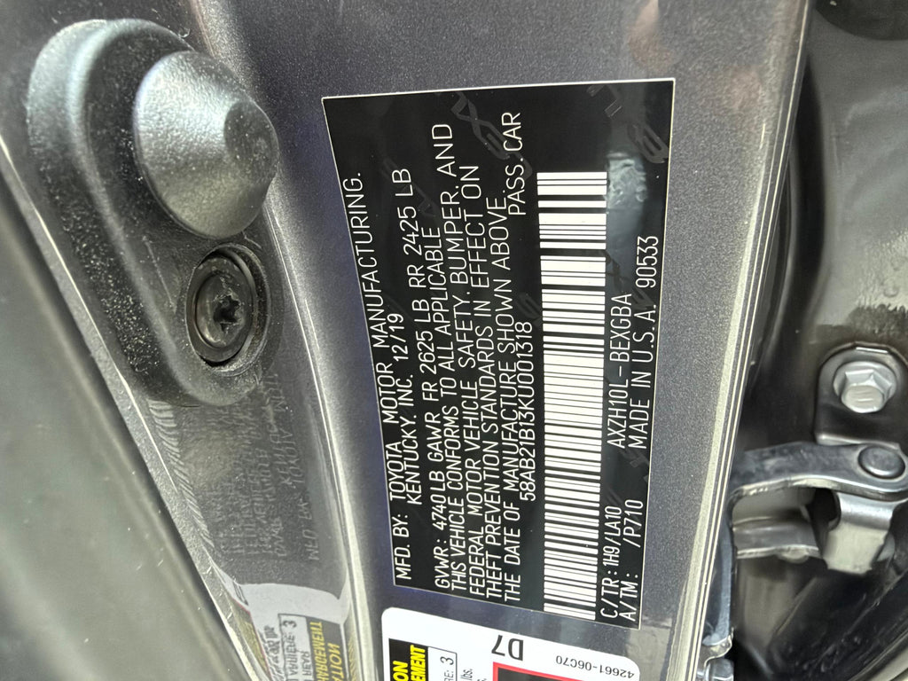 2020 Lexus ES300h | Gray | 2.5L FWD | VIN: 58AB21B13KU001318